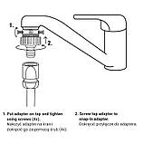 З'єднання крана з максимальним монтажним діаметром 18,5 мм, WHITE LINE, WL-4122, фото 3