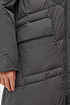 Довга зимова куртка жіноча Finn Flare FWB110138-202 сіра XS, фото 6