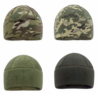 Армейская теплая зимняя шапка флисовая ЗСУ пиксель/ олива военная тактическая шапка на флисе военные шапки ВСУ