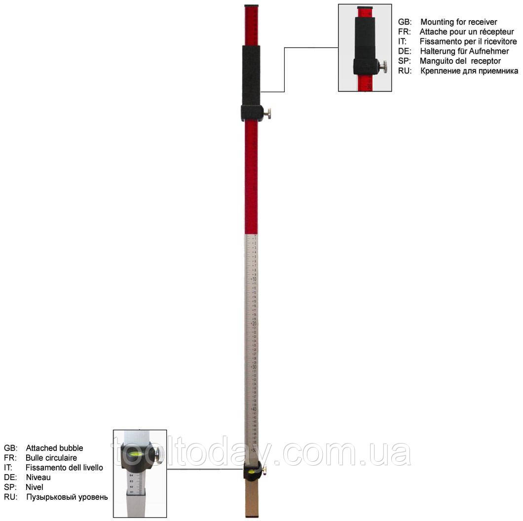 Рейка нивелирная ADA Laser STAFF - фото 2 - id-p1926264630