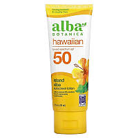 Cолнцезащитный крем с зеленым чаем Alba Botanica "Natural Hawaiian Sunscreen" водостойкий, SPF 45 (113 г)