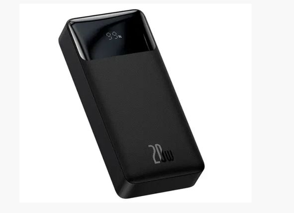 Зовнішній акумулятор Power Bank Baseus Bipow Digital Display Powerbank 20W Overseas Edition 20000mAh чорний, фото 1