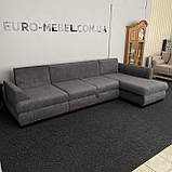 Новий куторвий розкладний диван в тканині, фото 5