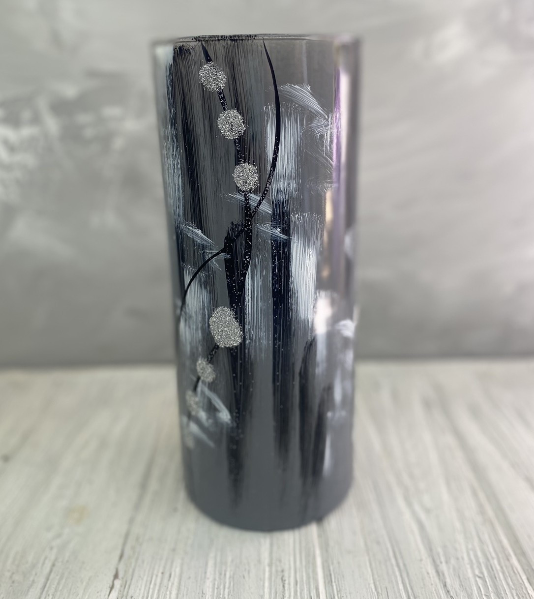 Ваза сіра "Абстракція" Н 265*110, фото 1