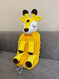В'язана іграшка-піжамниця ручної роботи "Жираф", фото 3