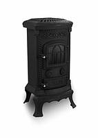 Отопительная чугунная печь с конфоркой NORDFLAM PLATO BLACK ECO - 6 kW