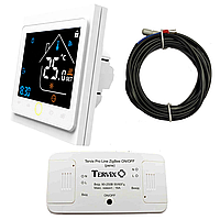 Терморегулятор встраиваемый + реле 220В. Умный дом: Комплект беспроводного управления отоплением ZigBee:495121