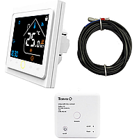 Терморегулятор встраиваемый+реле (сухой контакт) Комплект беспроводного управления отоплением ZigBee 496161