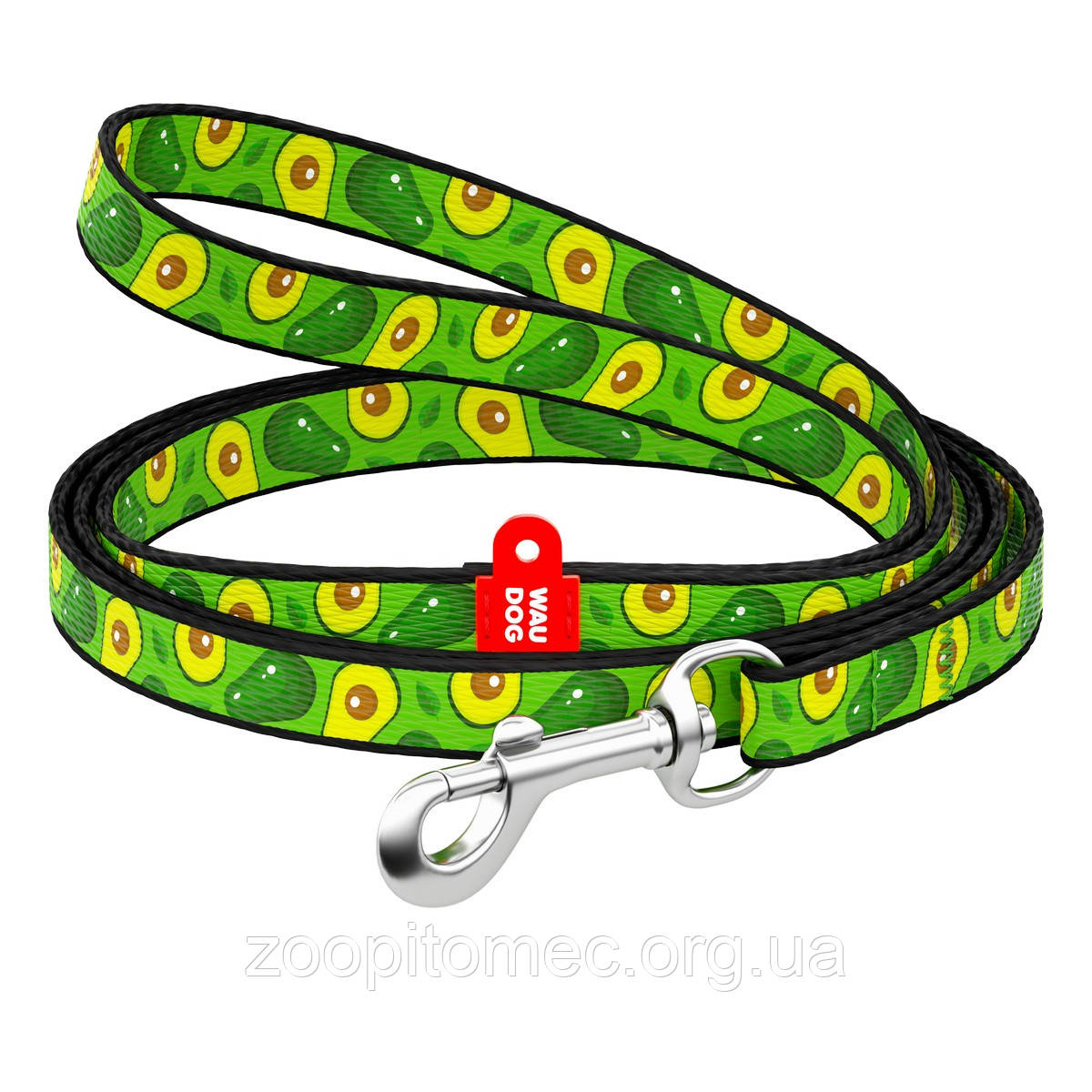 COLLAR Company Повідець WAUDOG Nylon, малюнок Авокадо 10 мм x 122 см