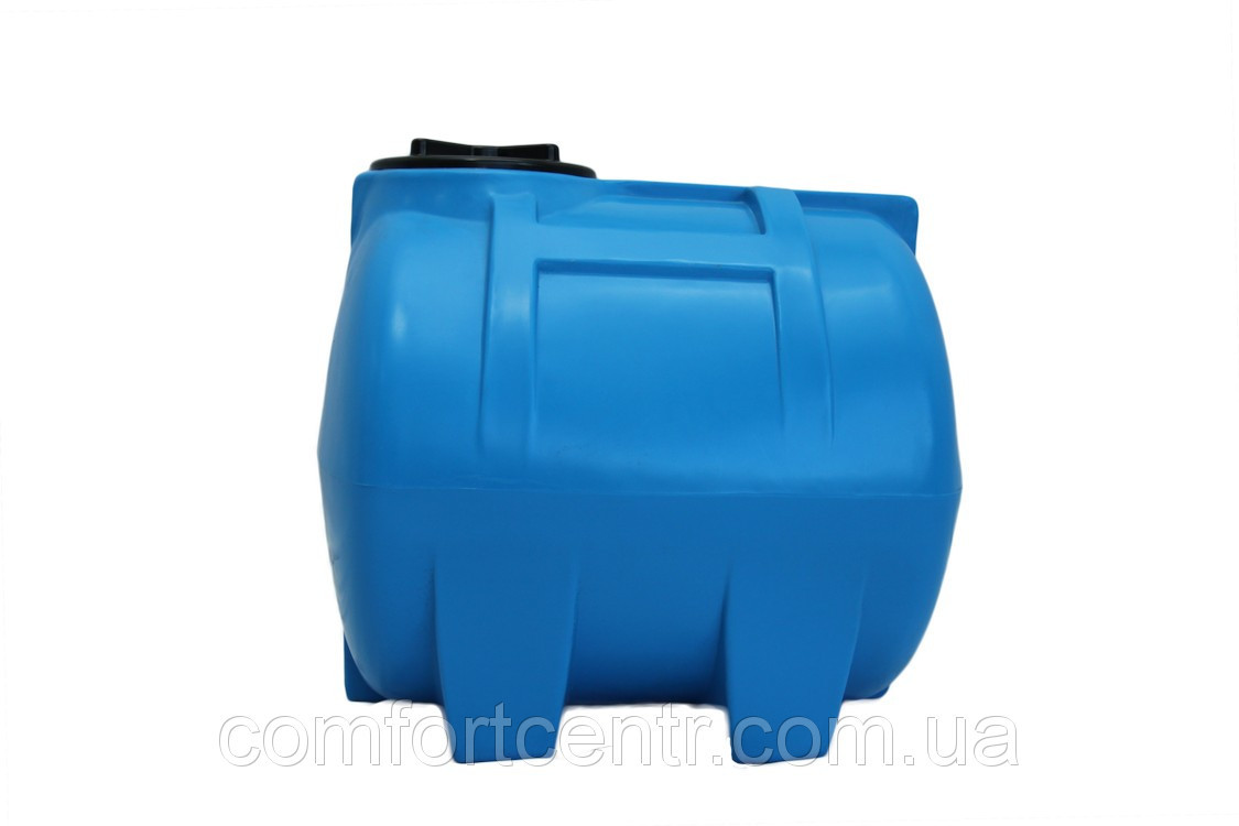 Пластиковая горизонтальная емкость на 150 литров G-150 для хранения воды - фото 1 - id-p336258136