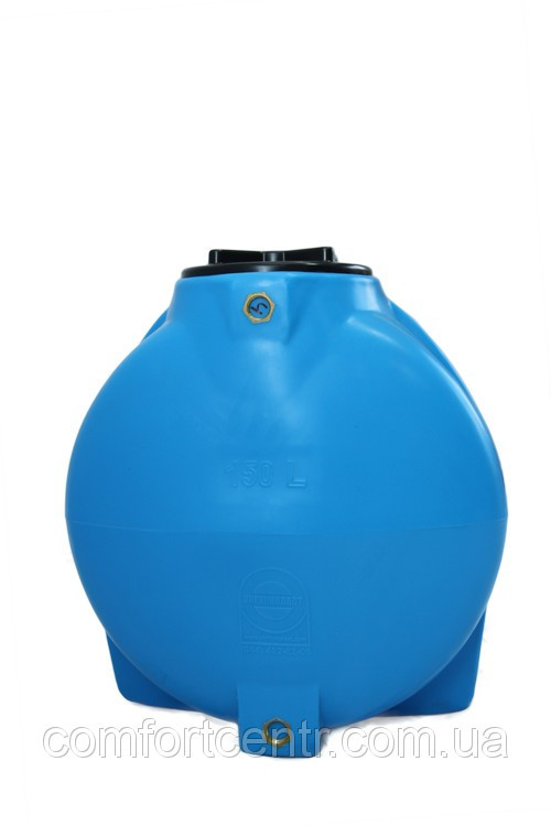 Пластиковая горизонтальная емкость на 150 литров G-150 для хранения воды - фото 2 - id-p336258136