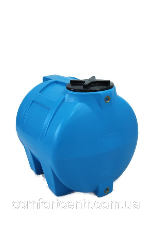 Пластиковая горизонтальная емкость на 150 литров G-150 для хранения воды - фото 4 - id-p336258136