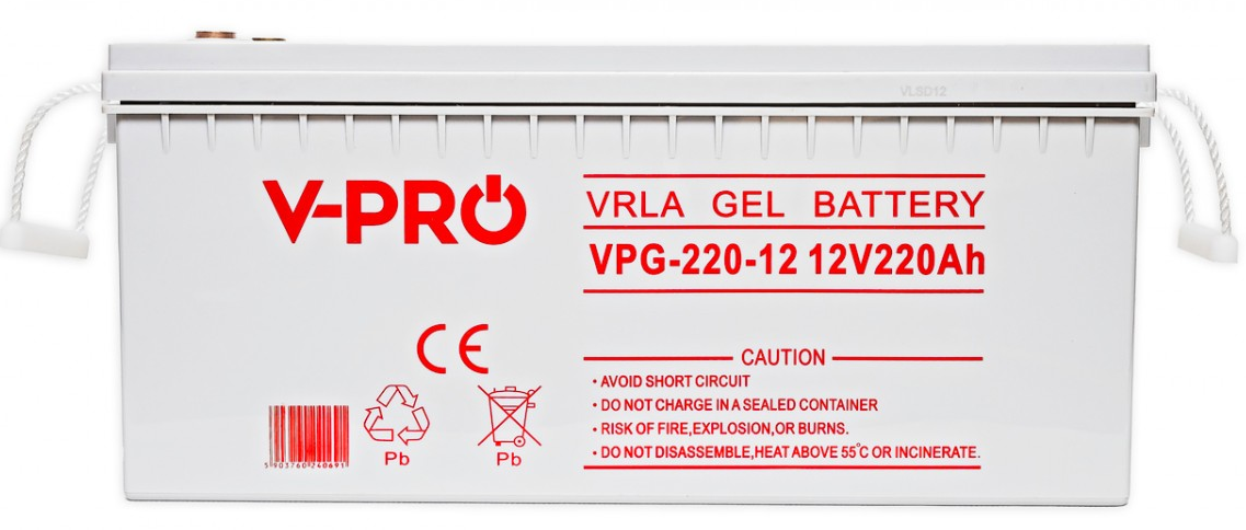 Акумуляторна батарея Volt Polska GEL 12V 220Ah VPRO PREMIUM VRLA