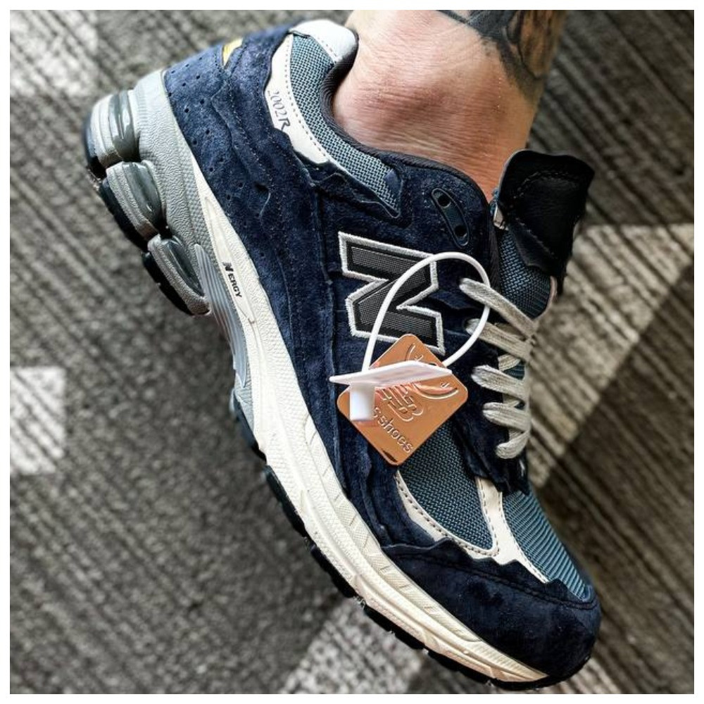 Чоловічі / жіночі кросівки New Balance 2002R Protection Pack Dark Navy, сині кросівки нью беланс 2002, NB 2002R ню беленс нб
