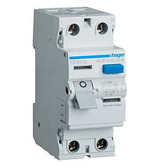 Диференційне реле Hager 2п 30 мА 40А дифреле (CDA240D)