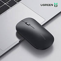 Беспроводная компьютерная мышь бесшумная UGREEN Portable Wireless Mouse (черный)
