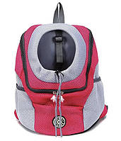 Легкий рюкзак - переноска для собак та котів розмір S до 3 кг Рожевий