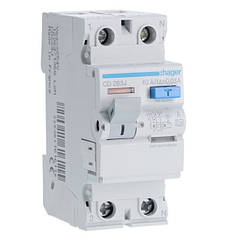 Диференціонне реле Hager 2п 30 мА 63А дифреле (CDA263D)