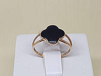 Золотое кольцо с эмалью. 1710556