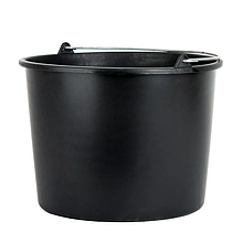 Відро пластикове будівельне 12л з металевою дужкою та мірною шкалою Woffmann Professional Tools