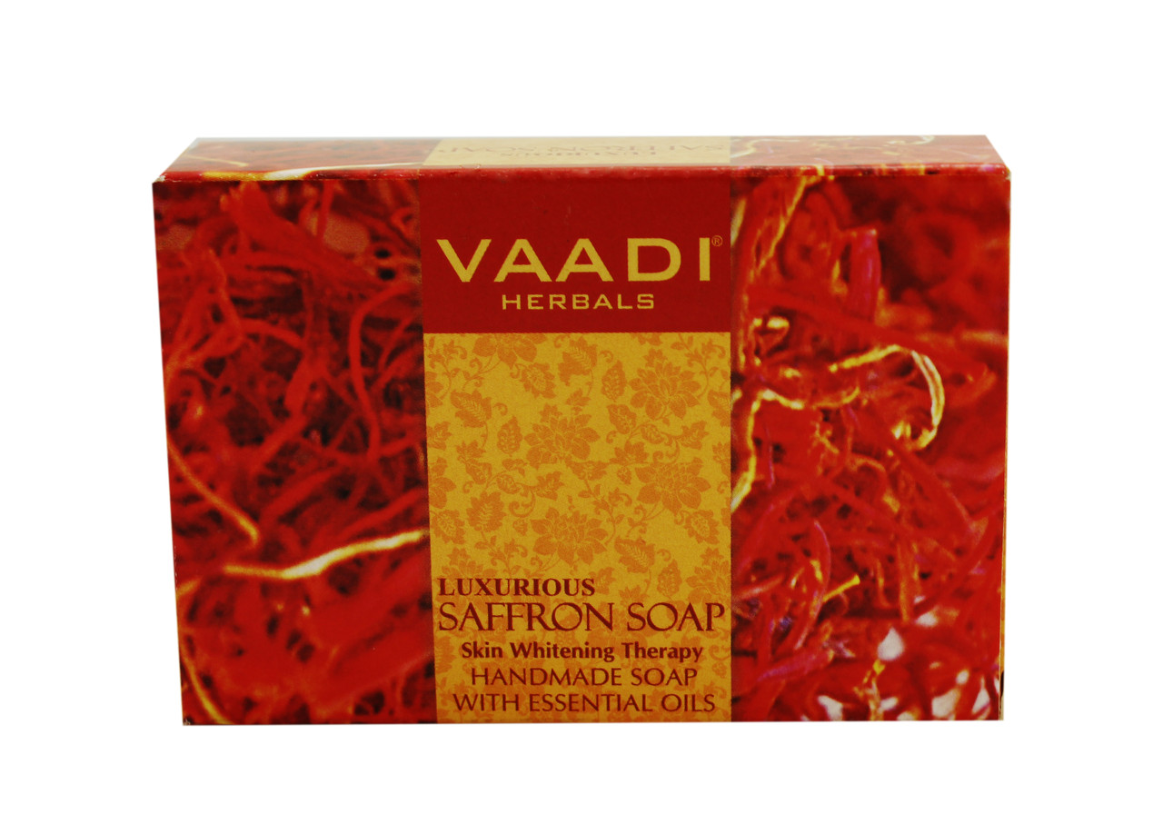 Мило відбілююче Розкішний шафран, Vaadi 75 г (8906049911609), Vaadi Herbals PVT.LTD