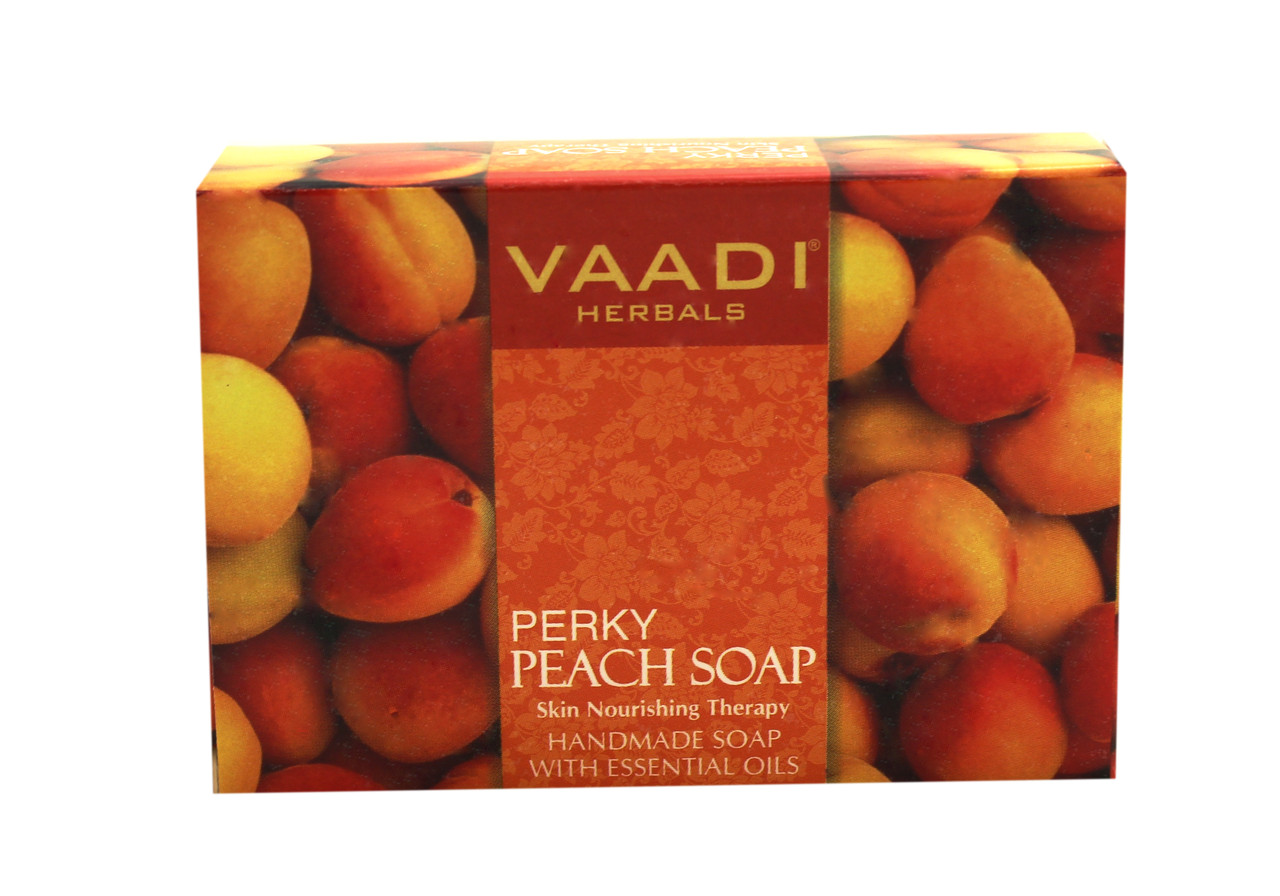 Мило поживне бадьорить персик, Vaadi 75 г (8906049911623), Vaadi Herbals PVT.LTD