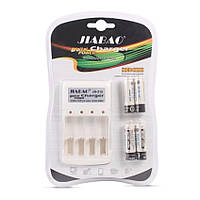 Зарядное устройство аккумуляторных батарей JIABAO JB-212 + аккумуляторы 4 шт. (AA) Топ продаж