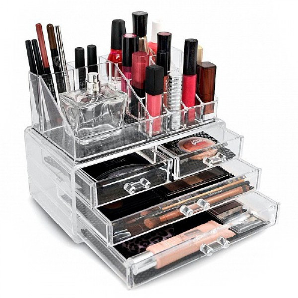 Органайзер для косметики Cosmetic Storage Box 4 ящики 24 клітинки для