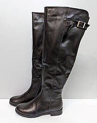 STTOPA зима. Висота 51 см. Розмір 39-25,5 см. Чоботи з натуральної шкіри шкіряні. 243-3644 Чорні