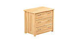 Дерев'яний комод із натурального бука з трьома шухлядами Тесса 102 Щит комфорт, фото 2