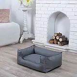 Лежанка для собак Класик сіра S 60 x 45 від, фото 3