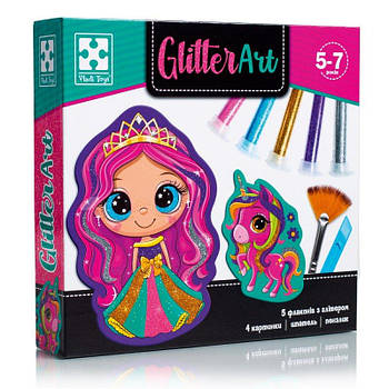 Набір творчості "Glitter Art. Казкові принцеси" укр. VT4501-10