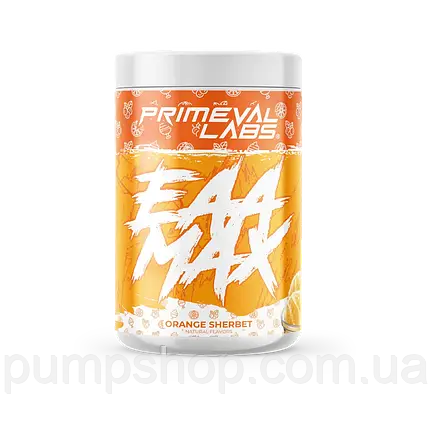 (уцінка термін по 4.25) Амінокислотний комплекс Primeval Labs ЕАА Max 345 г (30 порц.) полуниця+манго, фото 1