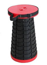 Складаний табурет пластиковий NJ-359 Чорний з червоним