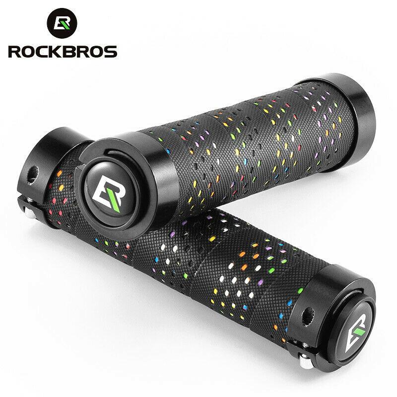 Гріпси велосипедні RockBros BTCR-BKC Lock Grip із пластиковими заглушками