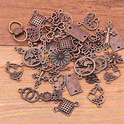 Набір підвісок металевих 100г, шарми шарміки, Змішані, мідь