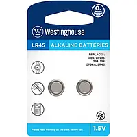 Лужна батарейка Westinghouse Alkaline "таблетка" LR45 2шт/уп