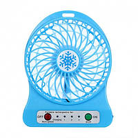 Мини-вентилятор Portable Fan Mini Голубой Топ продаж