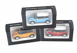 Іграшкова модель MINI COOPER S PULL BACK, SCALE 1:36, 80442447939