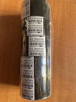 Термострічка, стрічка ріббон у датер DY-8 та аналоги. Ширина 35 мм, Колір чорний