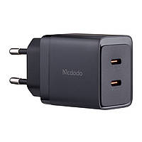 МЗП McDodo Lithum Series 40W Dual Type C PD Fast Charger ( EU Plug ) CH-2501 Black