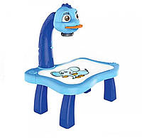 Детский стол для рисования с подсветкой и проекцией рисунков Projektor Painting Синий Топ продаж