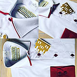 Сорочка біла з бордовими манжетами для хлопчика "Княжич", фото 2
