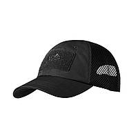 "Черная Спецтехника: Бейсболка Тактическая Helikon-Tex BBC Vent Cap Rip-Stop Black"