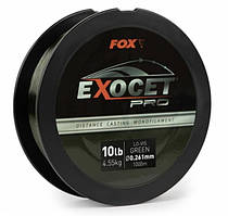 Волосінь Fox Exocet Pro Distance Casting Monofilament Green 0,261mm 10Lb/4,55kg