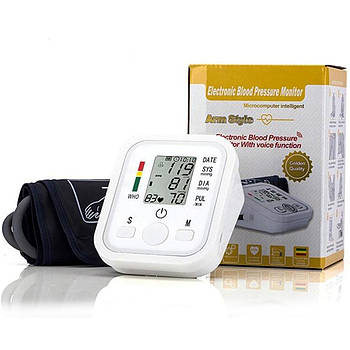 Автоматичний тонометр ARM Style B02R з індикатором аритмії / Прилад для вимірювання тиску / Тонометри