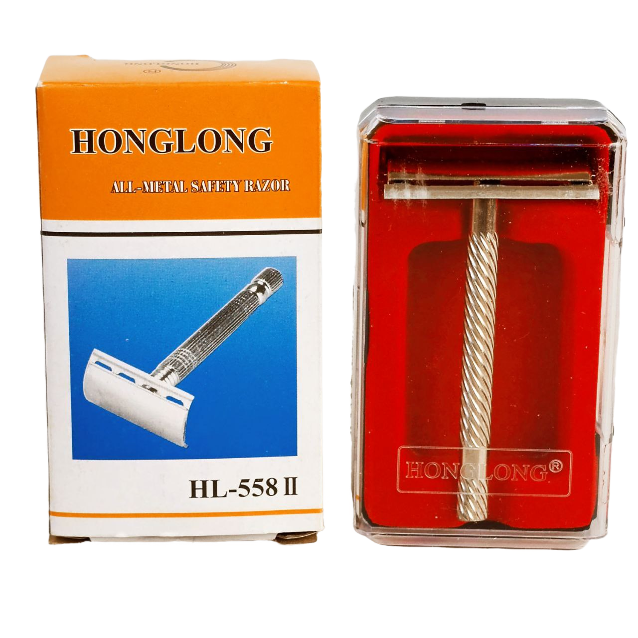 Верстат Т-подібний для гоління під лезо HongLong 558 металевий у футлярі