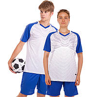 Форма футбольная Lingo LD-M8601-4 (рост 165-195 см, бело-синий)