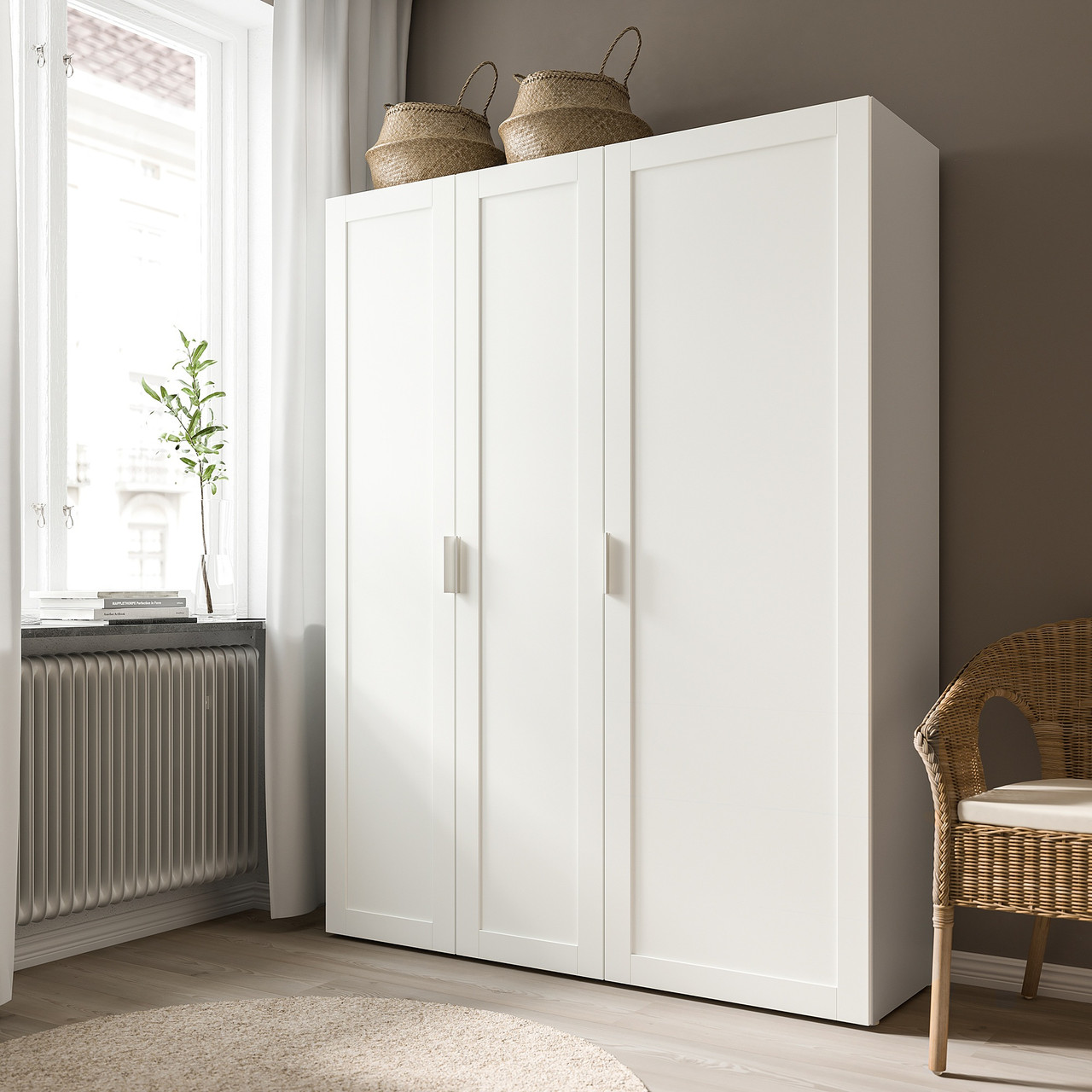 Дверца с петлями IKEA САННИДАЛЬ, белый, 60x180 см, 392.430.31 - фото 2 - id-p1926459465