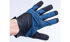 Велоперчатки Lynx Expert Long з вентиляцією для велоспорту, сині, унісекс